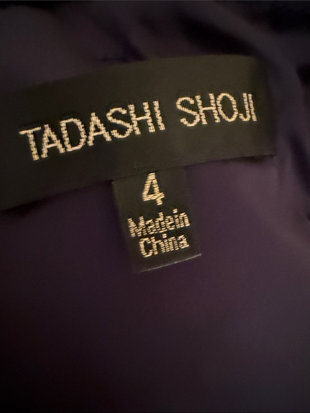 Tadashi Shoji Navy Sequin Lined Gown-Size 4 - Picture 3 of 7